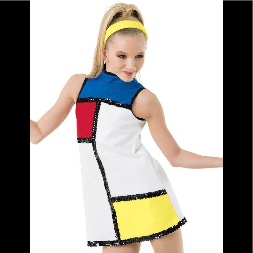WEISSMAN - STUDIO EXCLUSIVE - BRICK HOUSE - 10296 - 60’s MOD COLOR BLOCK COSTUME